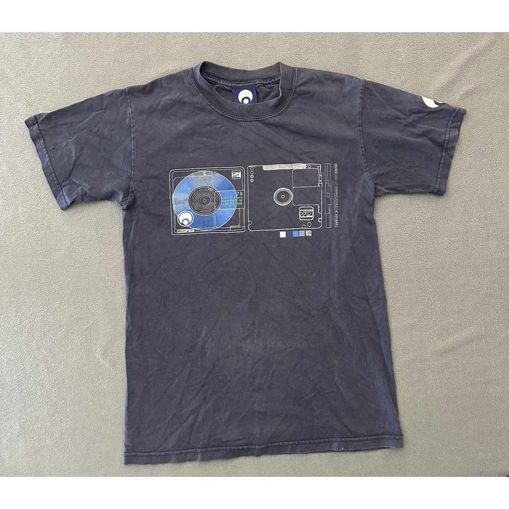Osiris Vintage Skater Skateboarding Shirt D3 CD Tape Player Y2K Rare